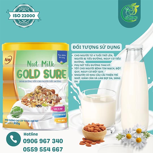 Sữa Nut Milk Goldsure 800g